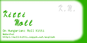 kitti moll business card